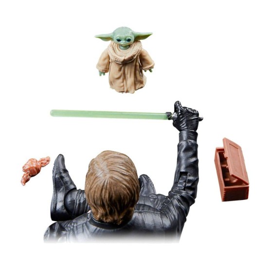 Luke Skywalker & Grogu The Black Series SW: The Book of Boba Fett figura 15 cm