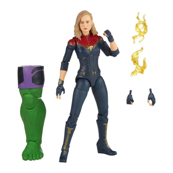 Captain Marvel Marvel Legends The Marvels BAF Totally Awesome Hulk figura 15 cm
