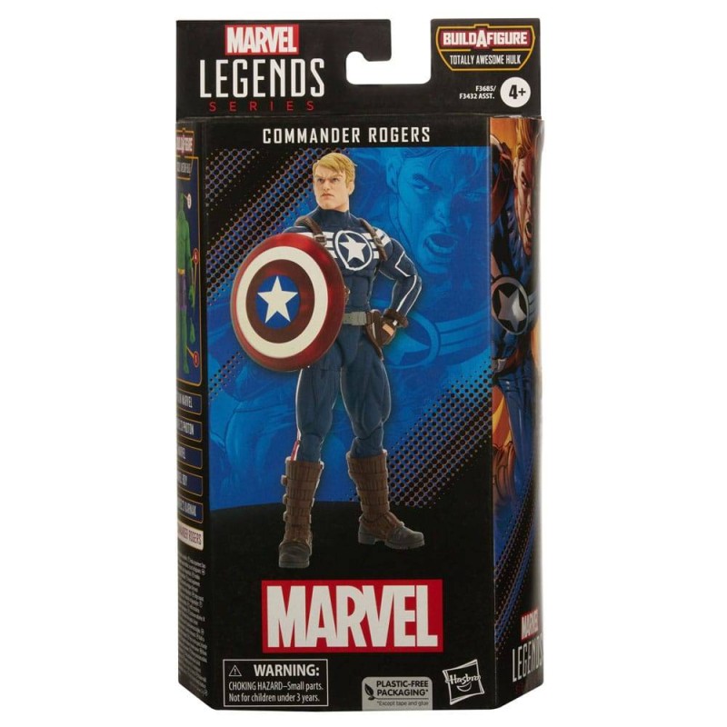 Commander Rogers Marvel Legends BAF Totally Awesome Hulk figura 15 cm