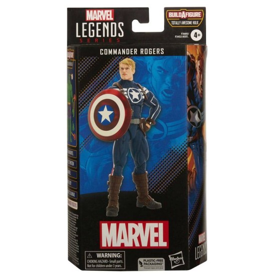Commander Rogers Marvel Legends BAF Totally Awesome Hulk figura 15 cm