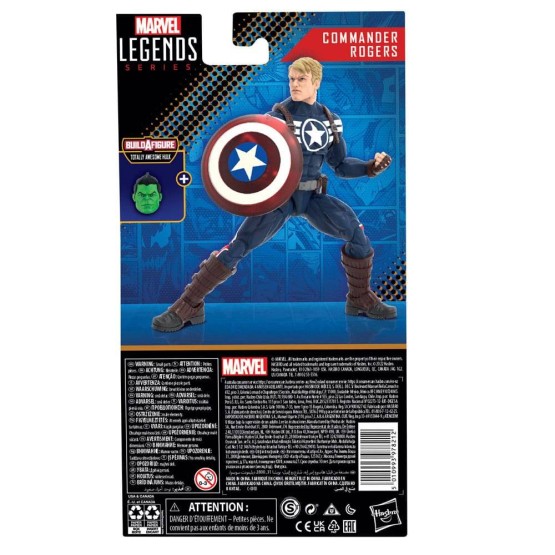 Commander Rogers Marvel Legends BAF Totally Awesome Hulk figura 15 cm