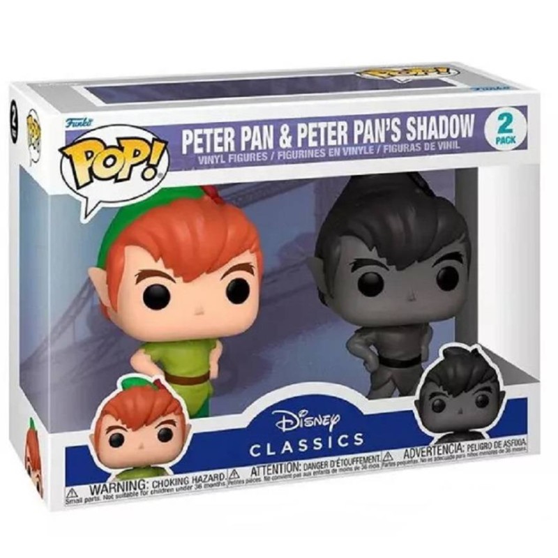 Funko POP! Peter Pan & Peter Pan Shadow 2 Pack Especial Edition