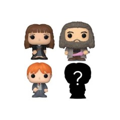 Bitty POP Harry Potter Hermione, Hagrid, Ron y Mystery Pack 4 figuras POP