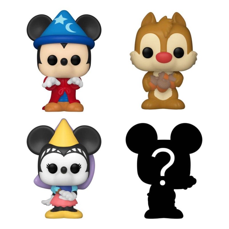 Bitty POP Disney: Sorcerer Mickey, Dale, Pricncess Minnie y Mystery Pack 4 figuras POP