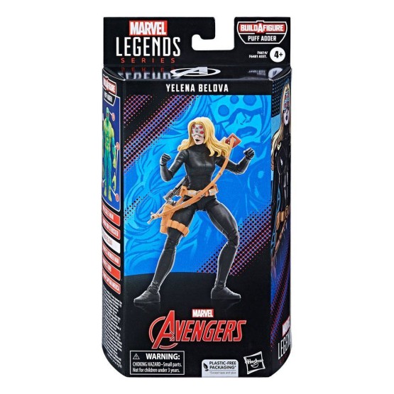 Yelena Belova Marvel Legends Avengers BAF Puff Adderfigura 15 cm