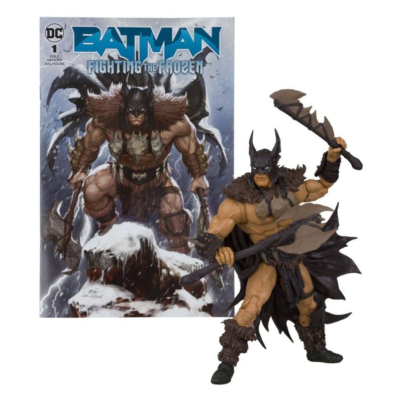 Batman: Fighting The Frozen cómic y figura 18 cm