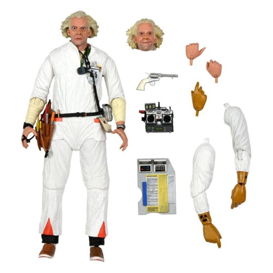 Doc Brown III (1985) Neca Ultimate Back To the Future 3 (Regreso al futuro 3) figura 18 CM