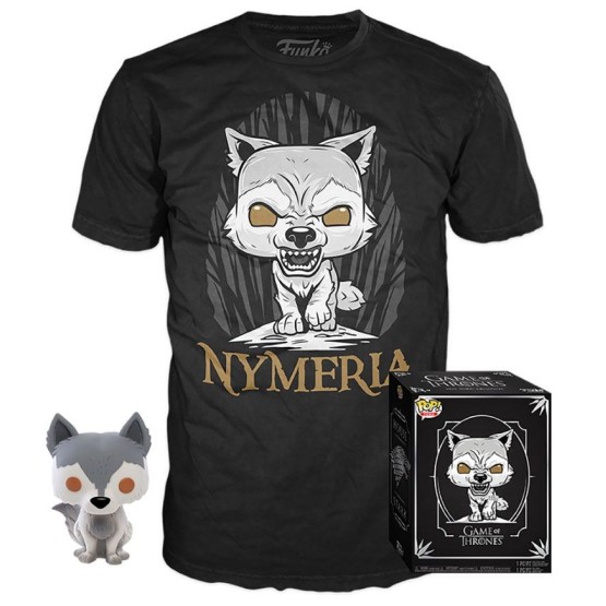 Nymeria Game of Thrones POP! Tees figura y camiseta Talla M Nymeria Game of Thrones POP! Tees figura y camiseta Talla M