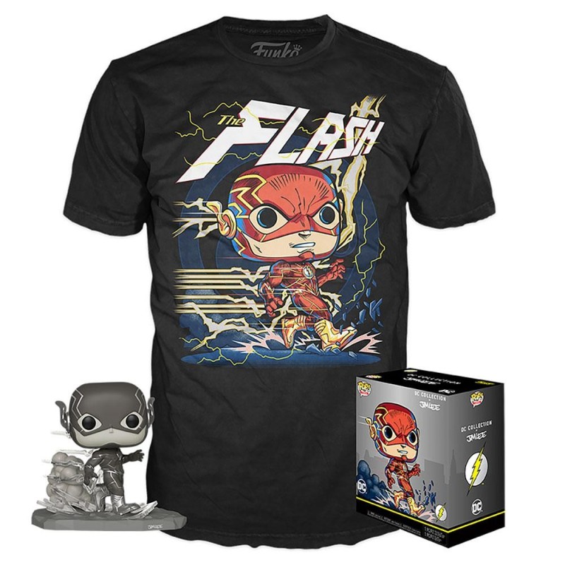 Flash DC Jim Lee Collectio POP! Tees figura y camiseta Talla XL