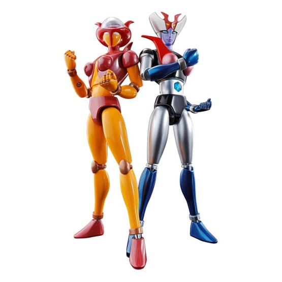 Aphrodai A vs GX-09R Minerva Mazinger Z Diecast Soul of Chogokin GX-08R figura 16 cm