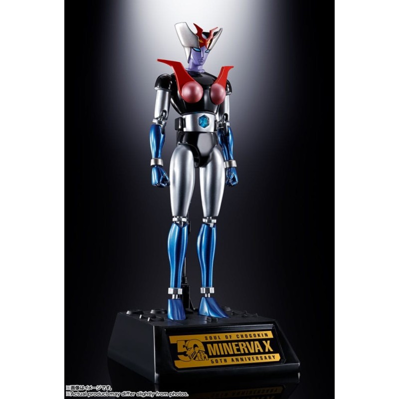 Aphrodai A vs GX-09R Minerva Mazinger Z Diecast Soul of Chogokin GX-08R figura 16 cm