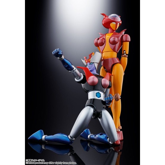 Aphrodai A vs GX-09R Minerva Mazinger Z Diecast Soul of Chogokin GX-08R figura 16 cm