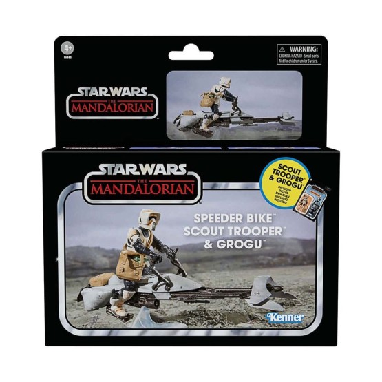 Speeder Bike Scout Trooper & Groogu VC 284 SW: The Mandalorian The Vintage Collection figura 9,5 cm