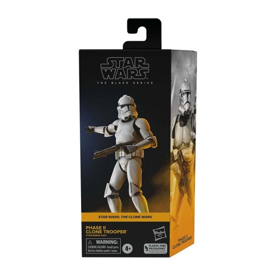 Clone Trooper Phase II The Black Series SW: The Clone Wars figura 15 cm