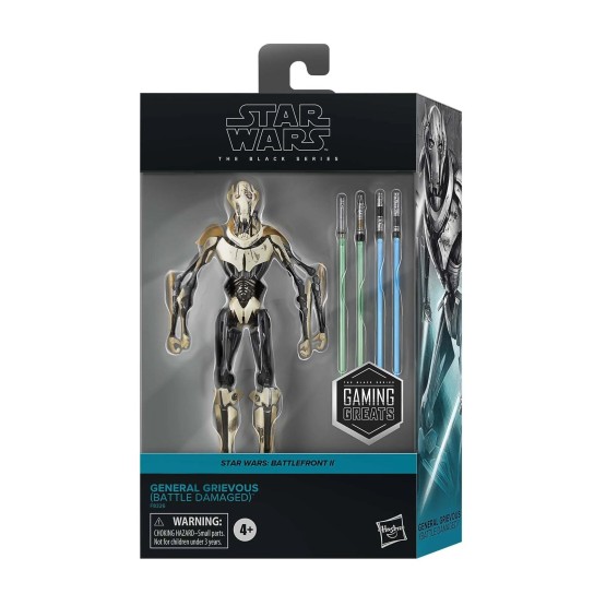 General Grievous (Battle Damage) The Black Series 25 SW: Battlefront II figura 15 cm