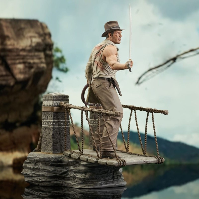 Indiana Jones Bridge Escape PVC diorama 28 cm