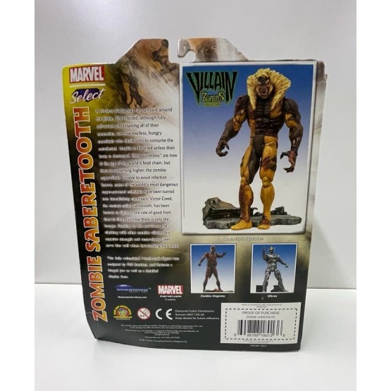 Zombie Sabertooth Marvel Select figura 18 cm