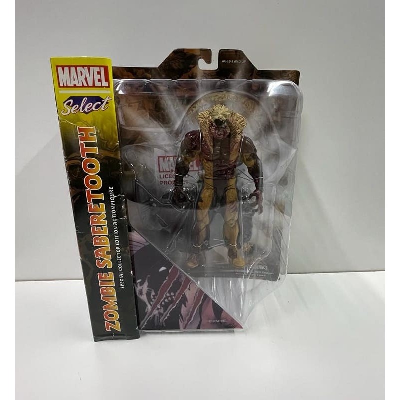 Zombie Sabertooth Marvel Select figura 18 cm