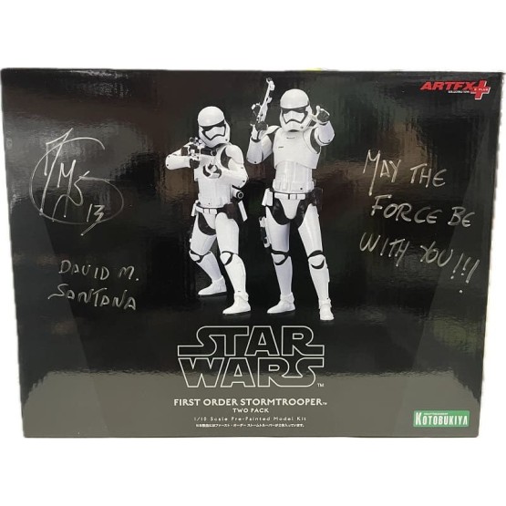 First Order Stormtrooper Pack firmada por David M. Santana KOTOBUKIYA ARTFX+