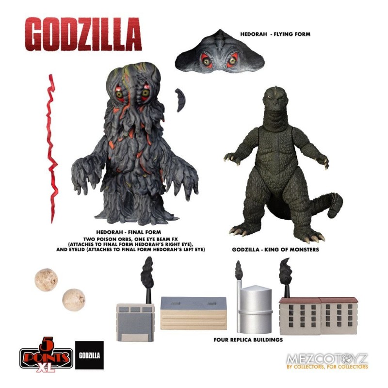 Godzilla Vs. Hedora: Burbuja Tóxica 5 Points  XL deluxe box pack 2 figuras  12 cm