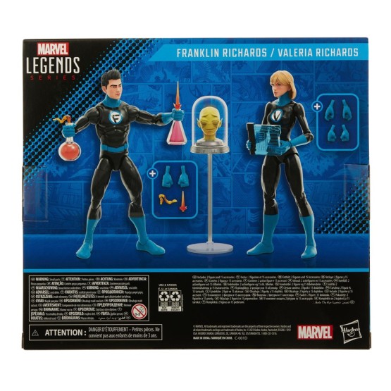 Frankilin Richards & Valeria Richards Marvel Legends Fantastic Four pack 2 figuras 15 cm