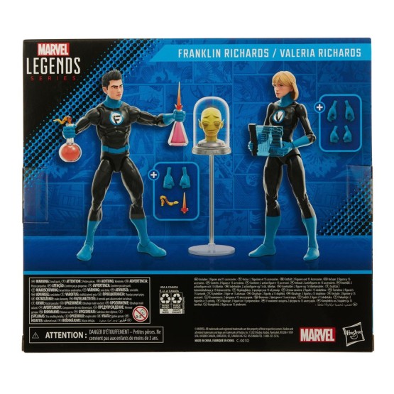 Frankilin Richards & Valeria Richards Marvel Legends Fantastic Four pack 2 figuras 15 cm