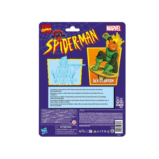 Jack o'Lantern Marvel Legends retro Spider-Man figura 15 cm