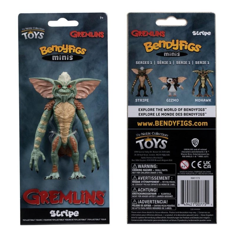 Mini StripeGremlins Bendyfig figura flexible 11 cm