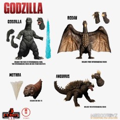 Godzilla 1968 5 Points  XL deluxe box pack 4 figuras  12 cm