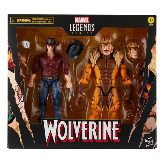 Wolverine & Sabretooth Marvel Legends pack 2 figuras 15 cm
