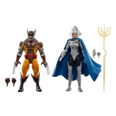 Wolverine (Brood) & Lilandra Neramani Marvel Legends 50 aniversario pack 2 figuras 15 cm