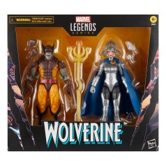 Wolverine (Brood) & Lilandra Neramani Marvel Legends 50 aniversario pack 2 figuras 15 cm