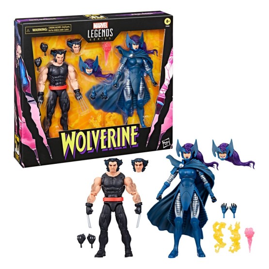 Wolverine & Psylocke Marvel Legends pack 2 figuras 15 cm