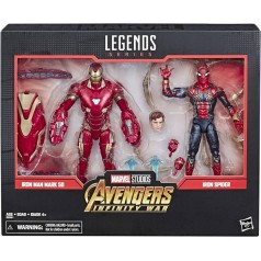 Iron Man Mark 50 & Iron Spider Marvel Legends Avengers: Infinity War pack 2 figuras 15 cm