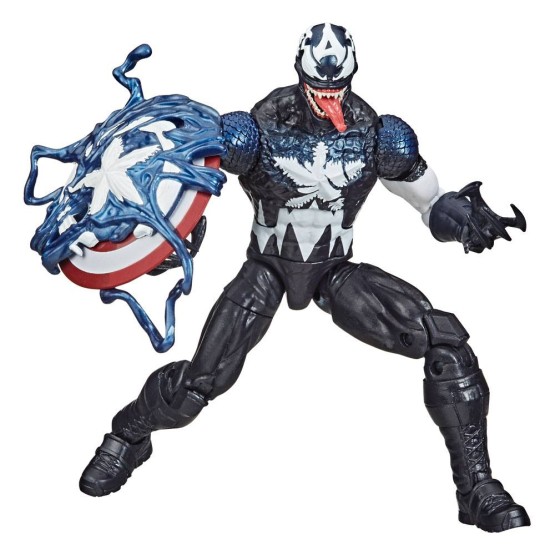 Venomized Captain America Marvel Legends Spider-Man Maximum Venom figura 15 cm