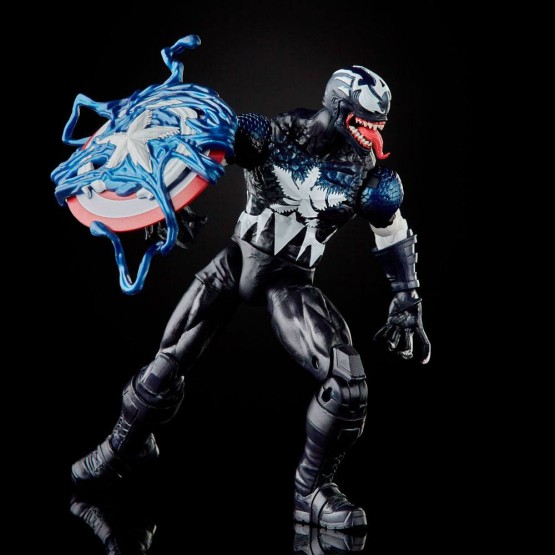 Venomized Captain America Marvel Legends Spider-Man Maximum Venom figura 15 cm