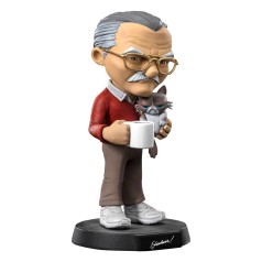 Stan Lee Minifigura Mini Co. PVC Stan Lee with Grumpy Cat 14 cm