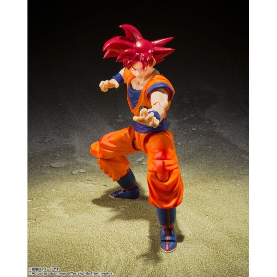Super Saiyan God Son Goku Dragon Ball Super S.H. Figuarts figura 14 cm