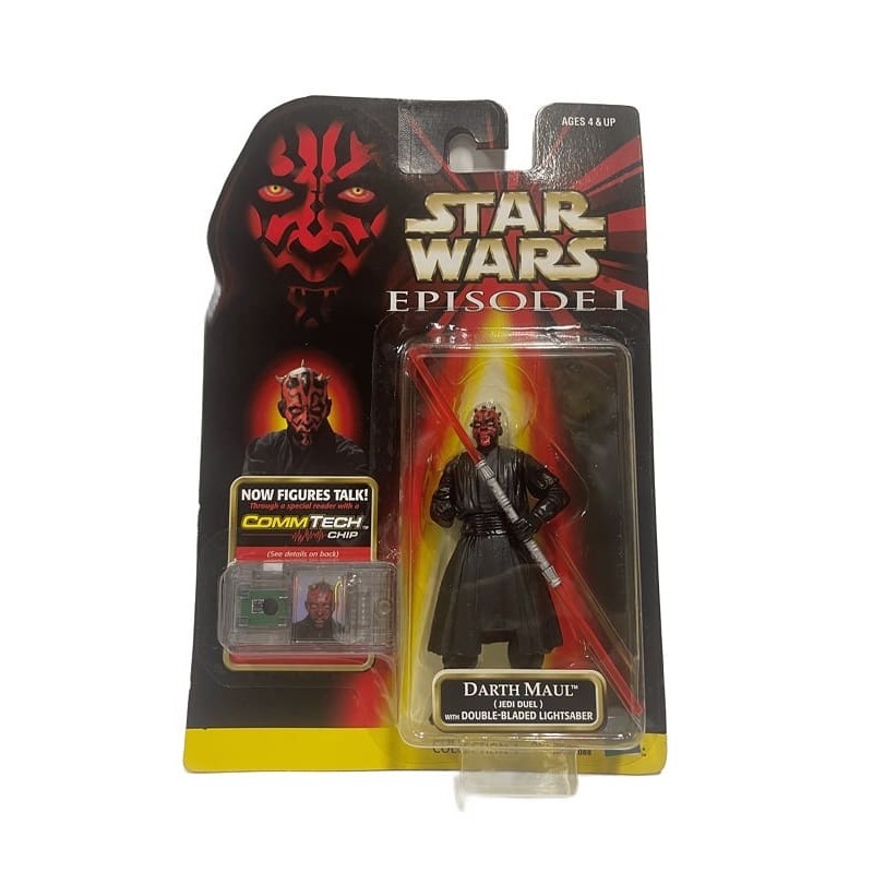Figurine Star Wars Commtech Collection Darth Maul Hasbro 1999 - Neuve Sous Blister, Livraison Gratuite