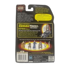 Mace Widu with Lightsaber and Jedi Cloack CommTech chip Episode I Collection figura 9,5 cm