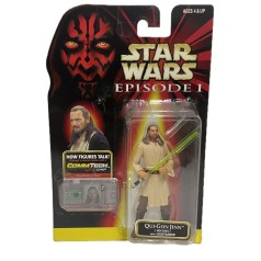 Qui-Gon Jinn (Jedi Duel) CommTech chip Episode I Collection figura 9,5 cm