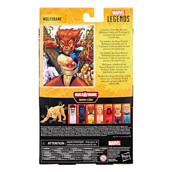 Wolfbane Marvel Legends BAF Zabu figura 15 cm