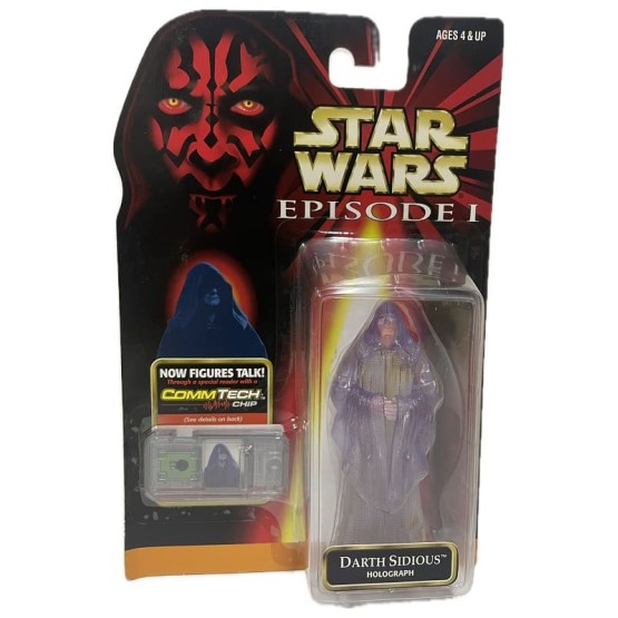 Darth Sidius (Holograph)CommTech chip Episode I Collection figura 9,5 cm