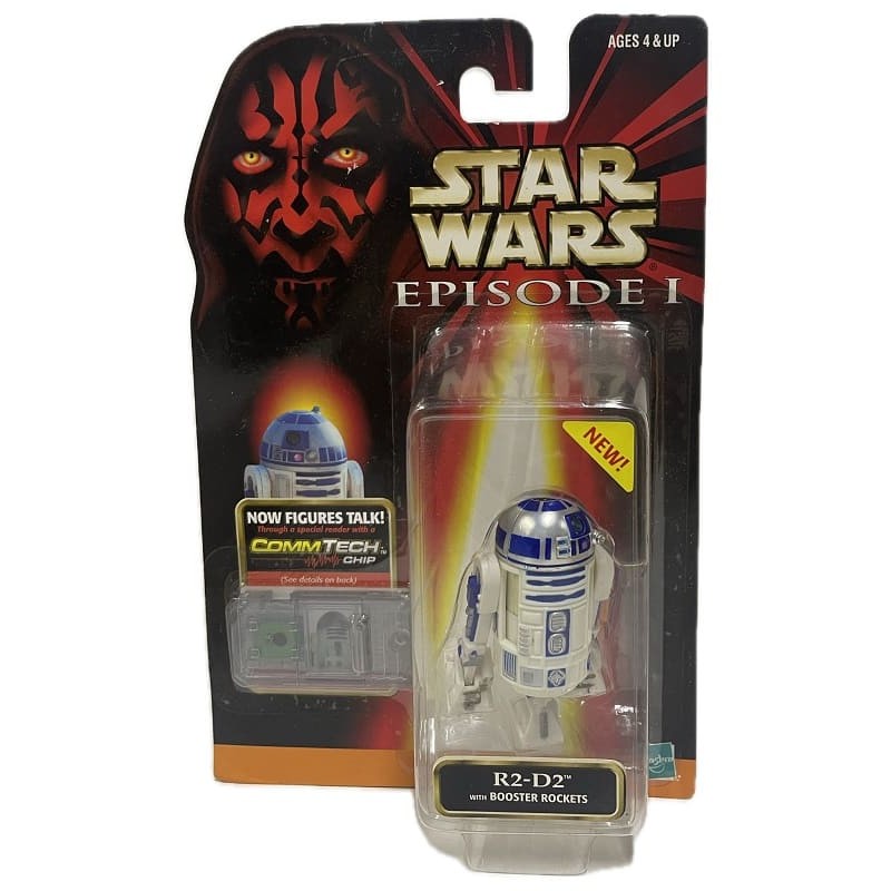 R2-D2 with booster rockets CommTech chip Episode I Collection figura 9,5 cm