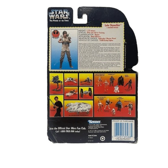 Luke Skywalker (Dagobah Fatigues) Power of the Force SW: El imperio Contraataca figura 9,5 cm