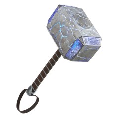 Thor: Love and Thunder Marvel Legends 1/1 Martillo electrónico premium Mjolnir de Mighty Thor 49 cm