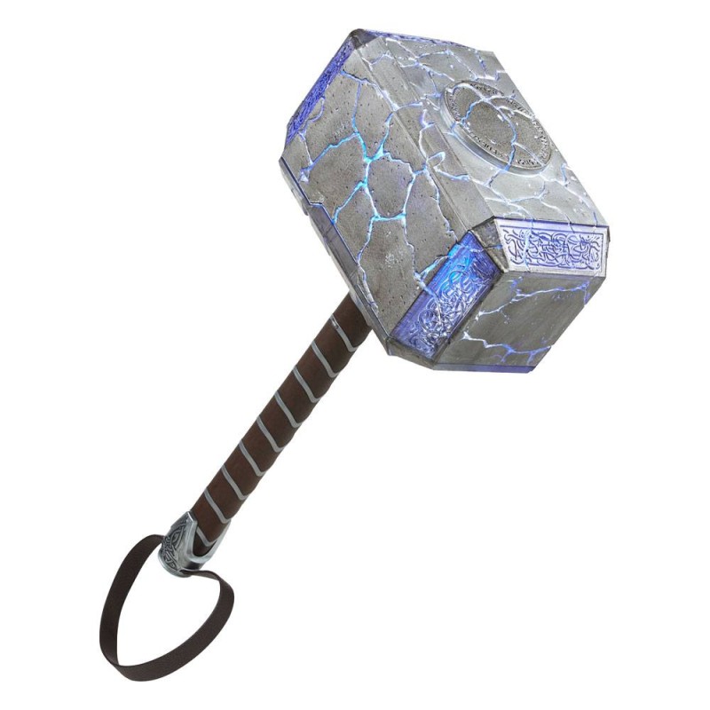 Thor: Love and Thunder Marvel Legends 1/1 Martillo electrónico premium Mjolnir de Mighty Thor 49 cm