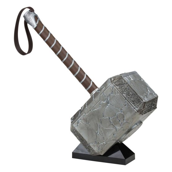 Thor: Love and Thunder Marvel Legends 1/1 Martillo electrónico premium Mjolnir de Mighty Thor 49 cm