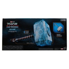 Thor: Love and Thunder Marvel Legends 1/1 Martillo electrónico premium Mjolnir de Mighty Thor 49 cm