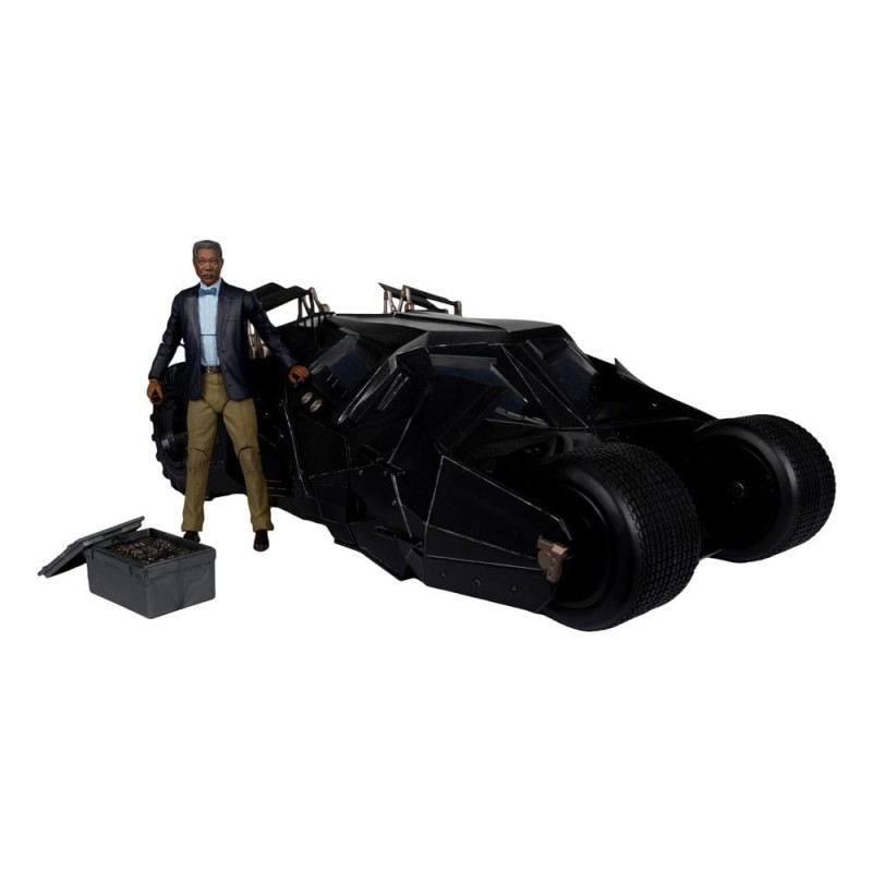 Tumbler with Lucius Fox DC Multiverse The Dark Knight vehículo